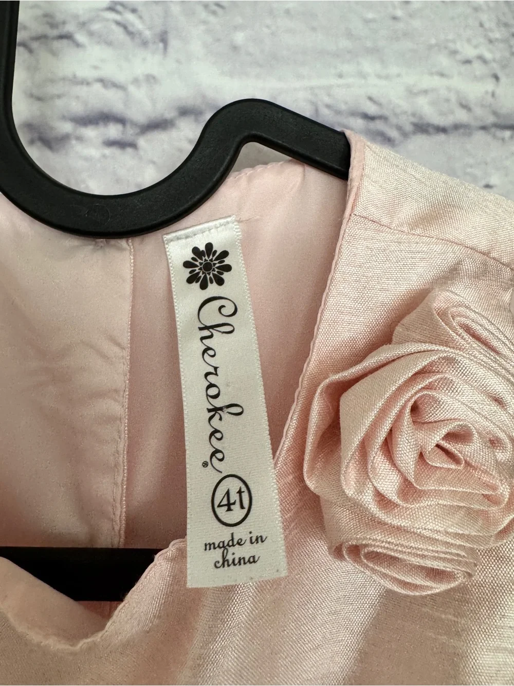 Cherokee Peach Pink Tulle Flower Girl Dress